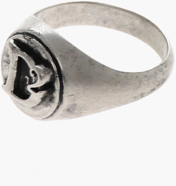 Inele DSQUARED2 Logoed D2 Classic Ring Silver Barbati (BM 19509122) 2