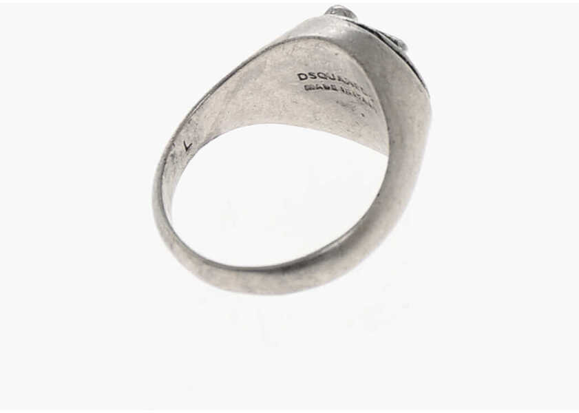 Inele DSQUARED2 Logoed D2 Classic Ring Silver Barbati (BM 19509122) 3