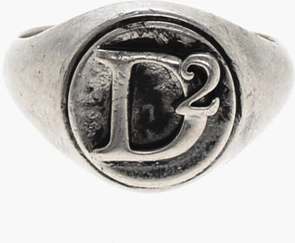 Inele DSQUARED2 Logoed D2 Classic Ring Silver Barbati (BM 19509122) 1