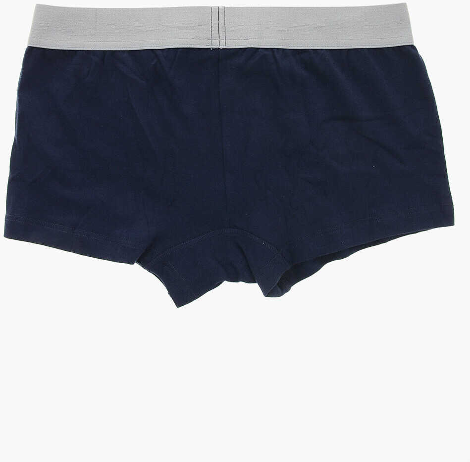 Lenjerie intima DSQUARED2 Stretch Cotton Trunk With Logoed Waistband Blue Barbati (BM 19509128) 3