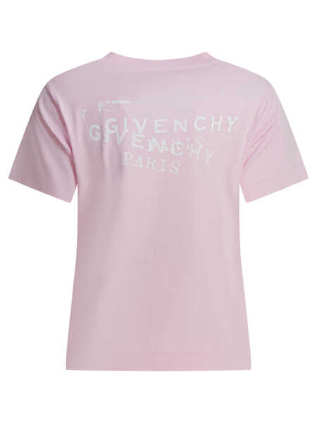 Tricouri Givenchy Fitted crew-neck t-shirt Pink Femei (BM 19510635) 2
