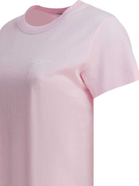 Tricouri Givenchy Fitted crew-neck t-shirt Pink Femei (BM 19510635) 4