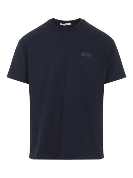 Tricouri Givenchy Crew-neck t-shirt with logo Blue Barbati (BM 19510644) 1
