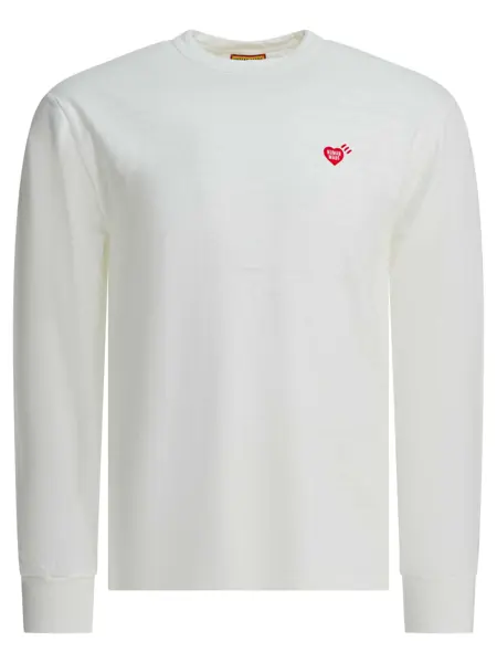 Tricouri HUMAN MADE Graphic L/S crew-neck T-shirt White Barbati (BM 19510665) 1