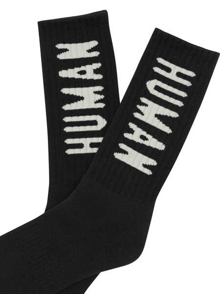 Sosete HUMAN MADE HM logo socks Black Barbati (BM 19510674) 2