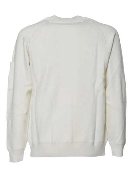 Pulovere casual C.P. Company KNITWEAR - CREW NECK White Barbati (BM 19510737) 2