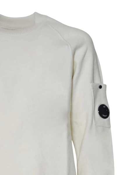 Pulovere casual C.P. Company KNITWEAR - CREW NECK White Barbati (BM 19510737) 3