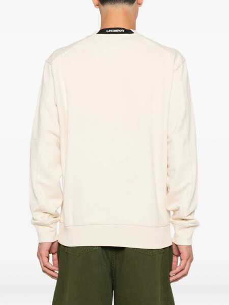 Bluze de trening C.P. Company SWEATSHIRTS - CREW NECK White Barbati (BM 19510752) 4