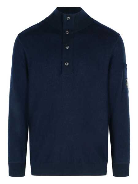 Tricouri Polo C.P. Company KNITWEAR - POLO COLLAR Blue Barbati (BM 19510758) 1