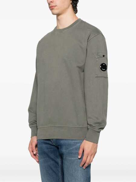 Bluze de trening C.P. Company SWEATSHIRTS - CREW NECK Gray Barbati (BM 19510764) 3