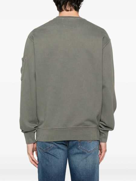 Bluze de trening C.P. Company SWEATSHIRTS - CREW NECK Gray Barbati (BM 19510764) 4