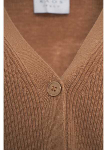 Cardigane Kaos Wool cardigan Brown Femei (BM 19511255) 5