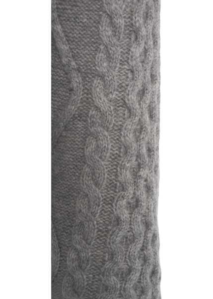 Pulovere Kaos Cable knit turtleneck sweater Grey Femei (BM 19511273) 4