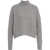 Kaos Cable knit turtleneck sweater Grey