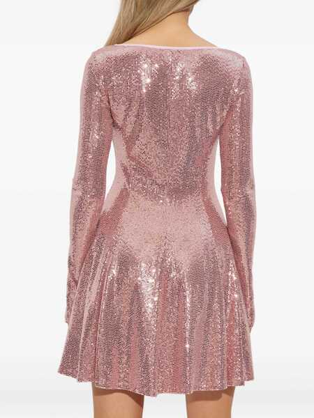 Rochii casual Versace Jeans Couture Sequined Dress PINK Femei (BM 19511336) 4