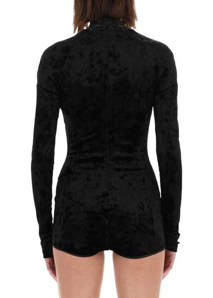 Bluze Versace Jeans Couture Velvety Top Body BLACK Femei (BM 19511408) 3