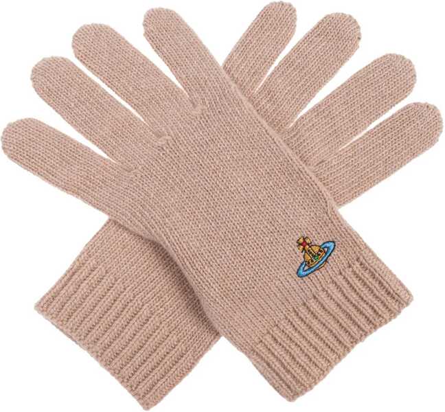 Manusi Vivienne Westwood Gloves With Orb Embroidery NUDE Femei (BM 19511414) 1