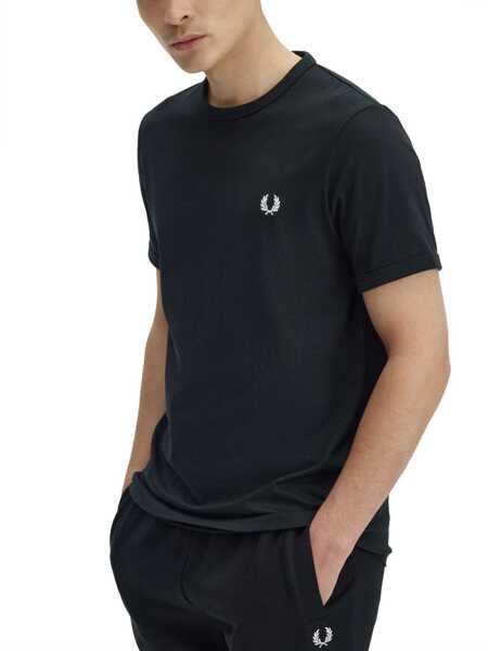Tricouri Fred Perry T-Shirt With Logo BLACK Barbati (BM 19511435) 3