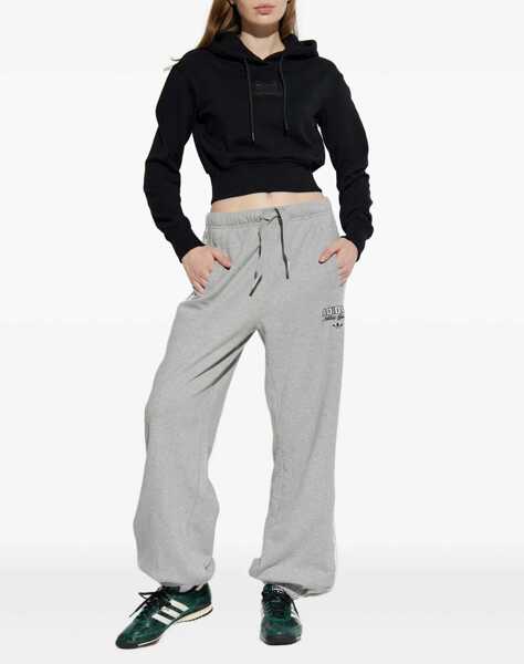 Bluze de trening Versace Jeans Couture Cropped Sweatshirt With Baroque Logo Patch BLACK Femei (BM 19511441) 2