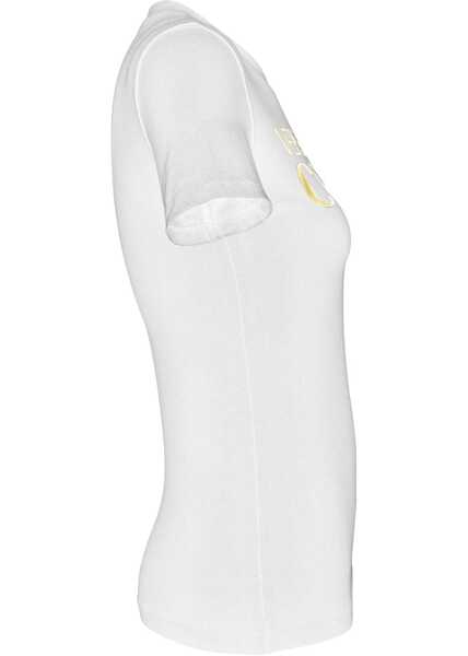 Tricouri Versace Jeans Couture T-Shirt With Logo WHITE Femei (BM 19511468) 3