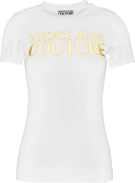 Tricouri Versace Jeans Couture T-Shirt With Logo WHITE Femei (BM 19511468) 1
