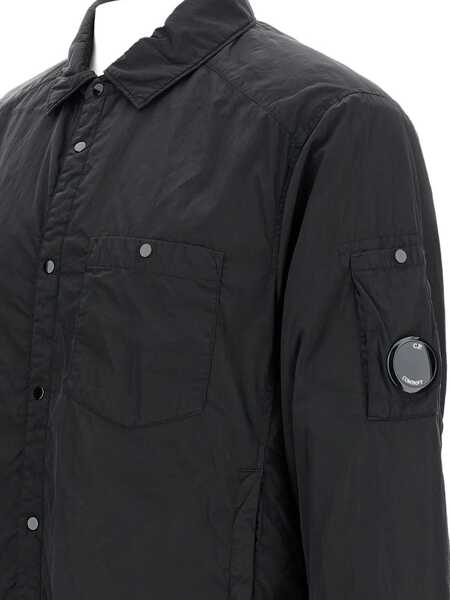 Camasi casual C.P. Company Chrome-R Overshirt BLACK Barbati (BM 19511477) 3