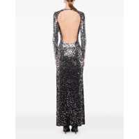 Imbracaminte RABANNE Dama - Rochii casual RABANNE Long Dress With Sequins BLACK Femei (BM 19511489) - B-mall.ro