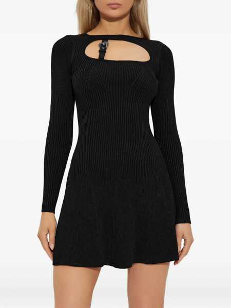 Rochii casual Versace Jeans Couture Baroque Buckle Dress BLACK Femei (BM 19511507) 3