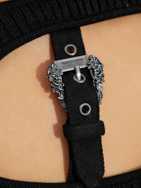 Rochii casual Versace Jeans Couture Baroque Buckle Dress BLACK Femei (BM 19511507) 5