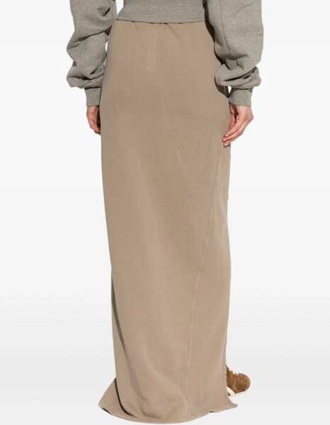 Fuste casual Rick Owens Long Phileg Pillar Skirt IVORY Femei (BM 19511546) 4