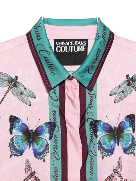 Bluze Versace Jeans Couture Printed Shirt PINK Femei (BM 19511591) 3