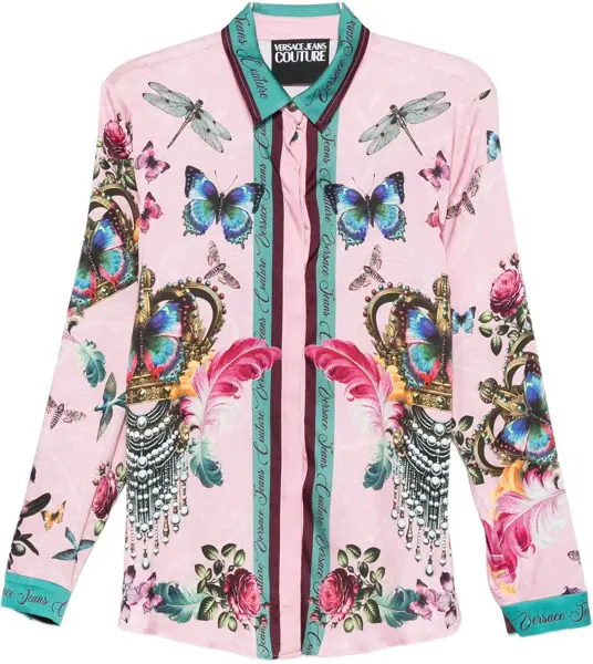 Bluze Versace Jeans Couture Printed Shirt PINK Femei (BM 19511591) 1