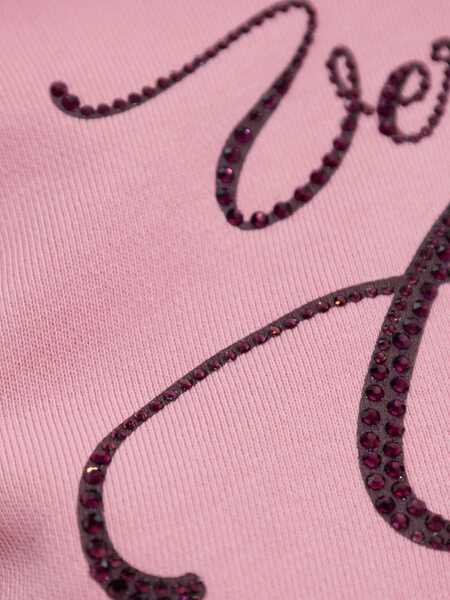 Bluze de trening Versace Jeans Couture Cropped Sweatshirt With Logo PINK Femei (BM 19511624) 5