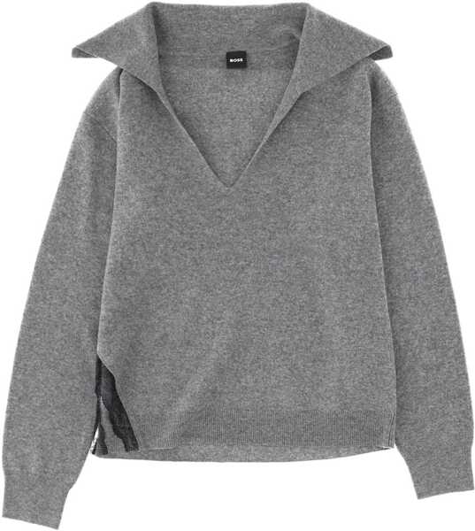 Pulovere casual Hugo Boss Jersey Flannel GREY Femei (BM 19511639) 1