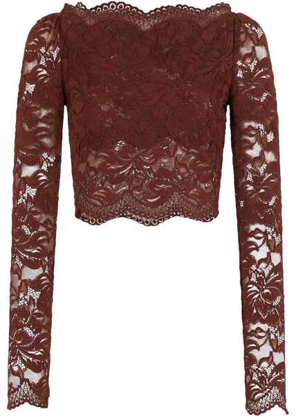Bluze RABANNE Lace Top BROWN Femei (BM 19511648) 1