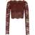 RABANNE Lace Top BROWN