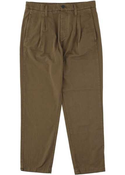 Pantaloni casual C.P. Company Chino Pants MILITARY GREEN Barbati (BM 19511687) 2