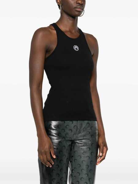 Bluze MARINE SERRE Top With Moon Logo BLACK Femei (BM 19512167) 3