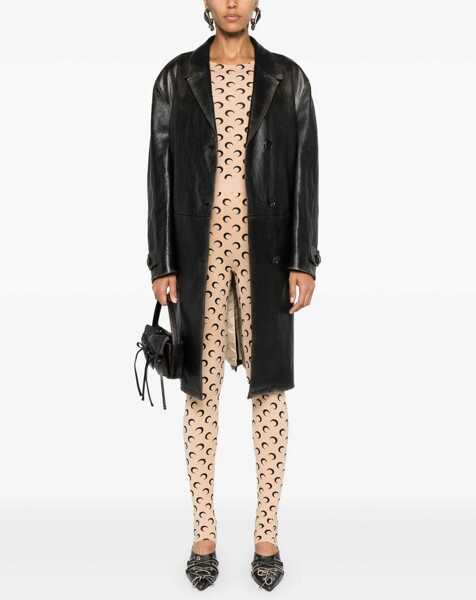 Pantaloni casual MARINE SERRE Moon Leggings YELLOW Femei (BM 19512191) 2