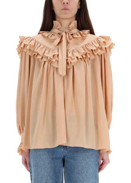 Bluze Chloe Silk Shirt NUDE Femei (BM 19512269) 1