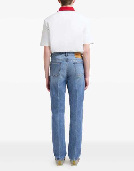 Pantaloni casual Marni Cotton Denim Pants BLUE Barbati (BM 19512296) 4