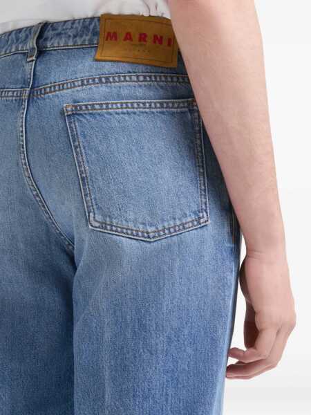 Pantaloni casual Marni Cotton Denim Pants BLUE Barbati (BM 19512296) 5