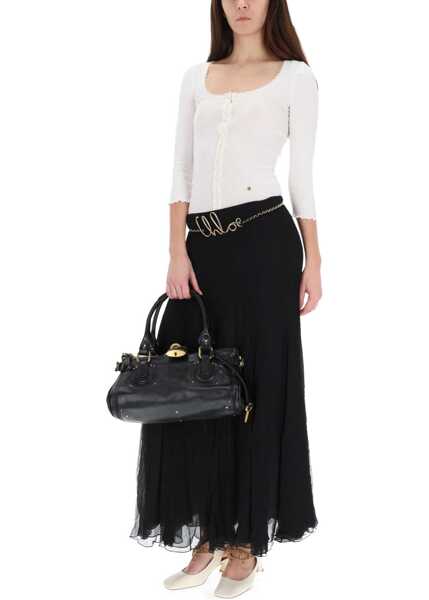 Fuste casual Chloe Silk Muslin Maxi Skirt BLACK Femei (BM 19512350) 2