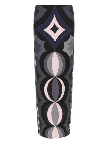 Fuste casual PUCCI Silk skirt with Collane print Black Femei (BM 19512579) 1