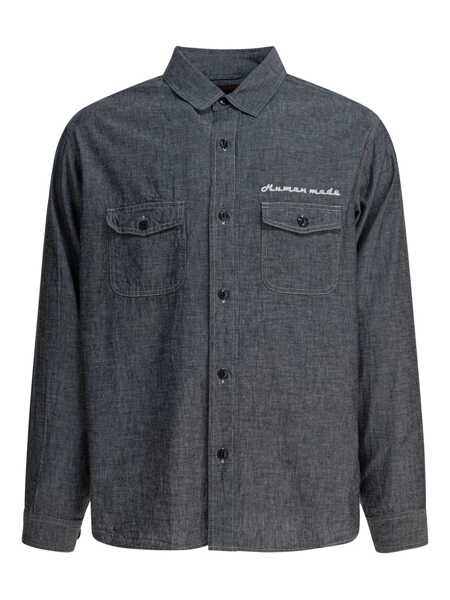Camasi casual HUMAN MADE Chambray shirt Grey Barbati (BM 19512594) 1