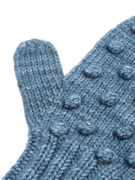 Manusi MISHA & PUFF Popcorn Mittens Blue Fete (BM 19515675) 2