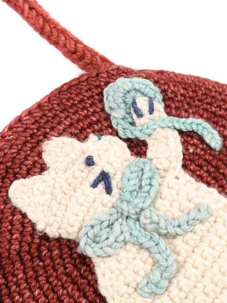 Genti de umar MISHA & PUFF Meadow Yarn Cat Circle Bag Red Fete (BM 19515681) 2