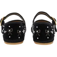 Balerini Dama - Balerini Valentino Garavani Ballerina With Bows And Pearls BLACK Femei (BM 19515716) - B-mall.ro