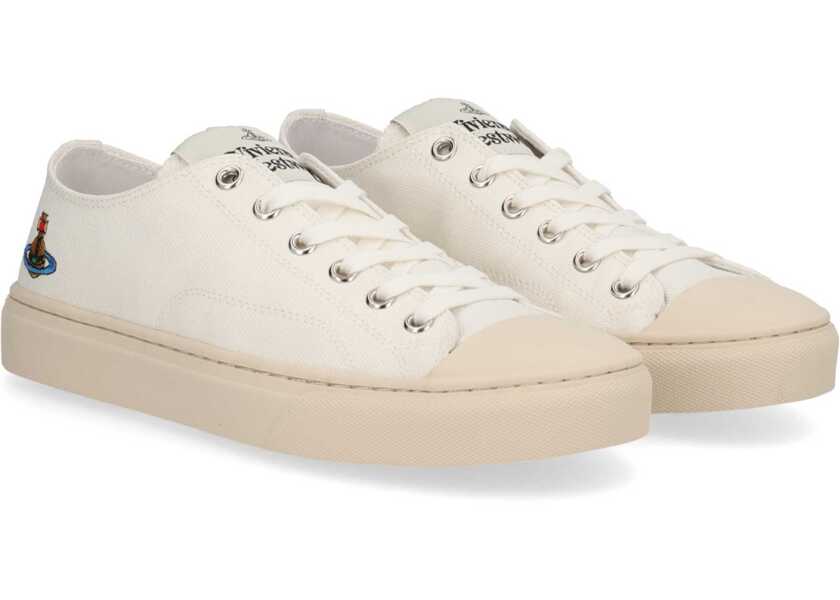 Sneakers Vivienne Westwood Low Top Plimsoll Sneaker WHITE Femei (BM 19515731) 2