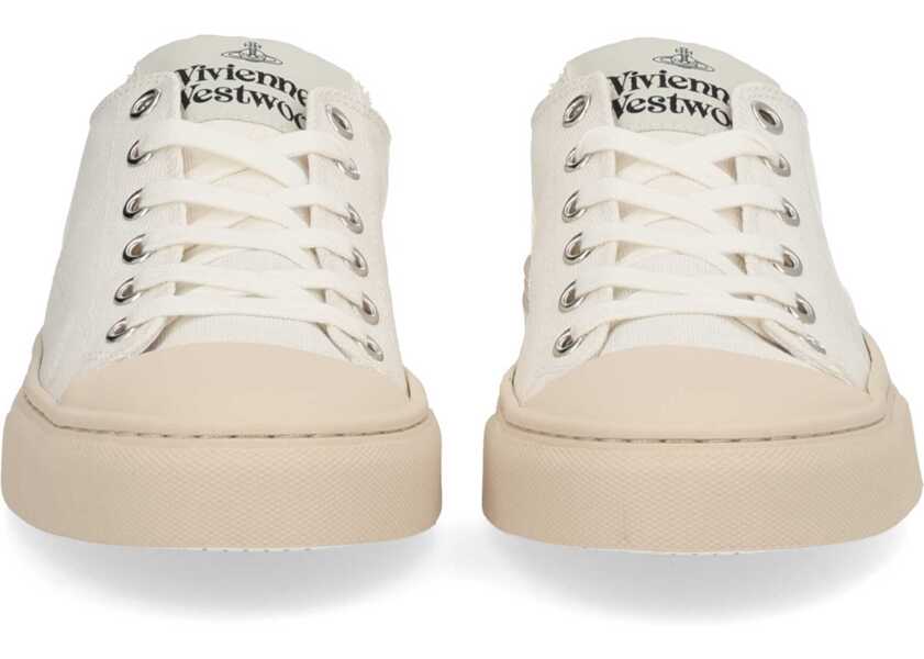 Sneakers Vivienne Westwood Low Top Plimsoll Sneaker WHITE Femei (BM 19515731) 3
